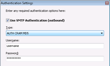 GroupMail 6 - Step 6 - Enter SMTP authentication details