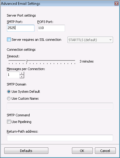 GroupMail 6 - Step 8 - Change SMTP Port