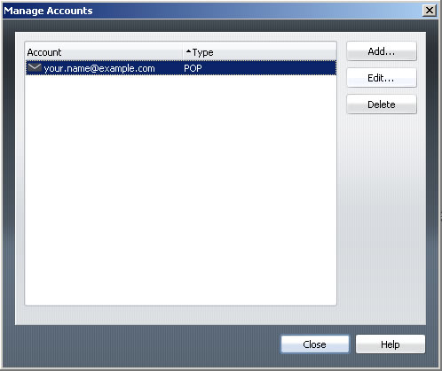 Opera v9 - Step 2 - Select email account and click Edit