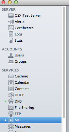 Mac OS X Server - Step 1 - Mail Services