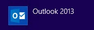 Outlook 2013 - Step 1 - Open Outlook 2013 - Click on icon