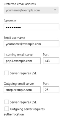Windows 8 Mail App - Step 7 - Change the SMTP server settings for AuthSMTP.com